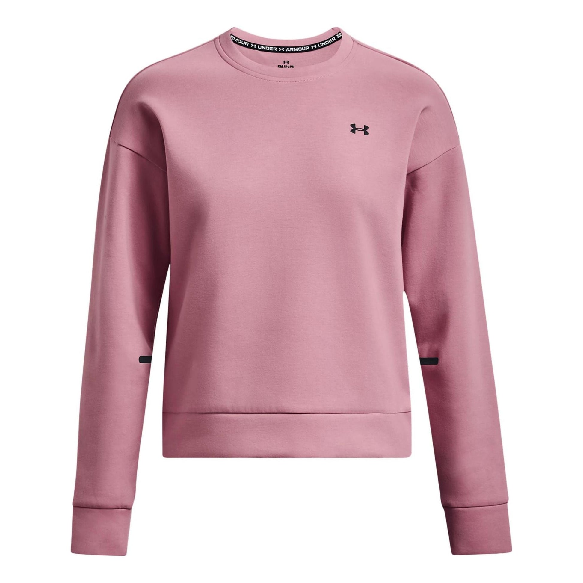 (WMNS) Under Armour Unstoppable Fleece Crew Neck 'Pink' 1379835-697