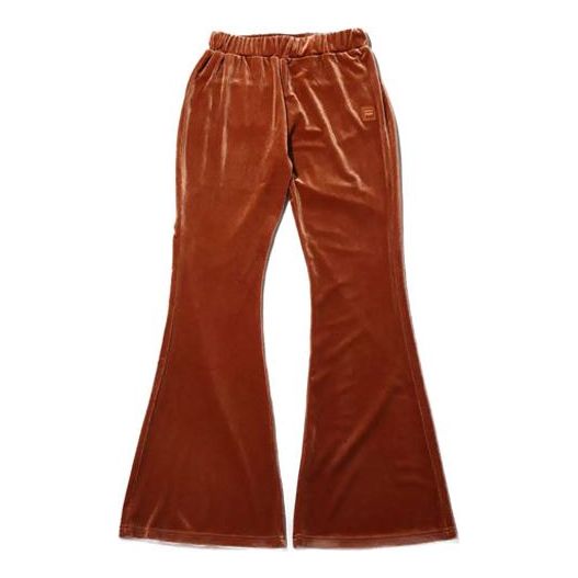 (WMNS) FILA Solid Color Casual Long Pants Orange FL3552-06