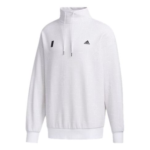adidas Wj Crew Story Sports Stand Collar Pullover White FJ0203