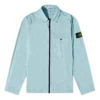 STONE ISLAND Supima Cotton Shirt Jacket 'Aqua' 761512619-V0044