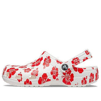 Crocs Classic Beach Sandals Unisex Red White 207849-1AZ