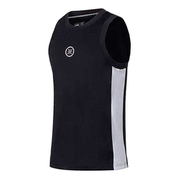 Li-Ning Way of Wade Logo Basketball Jersey 'Black' AAYS041-5