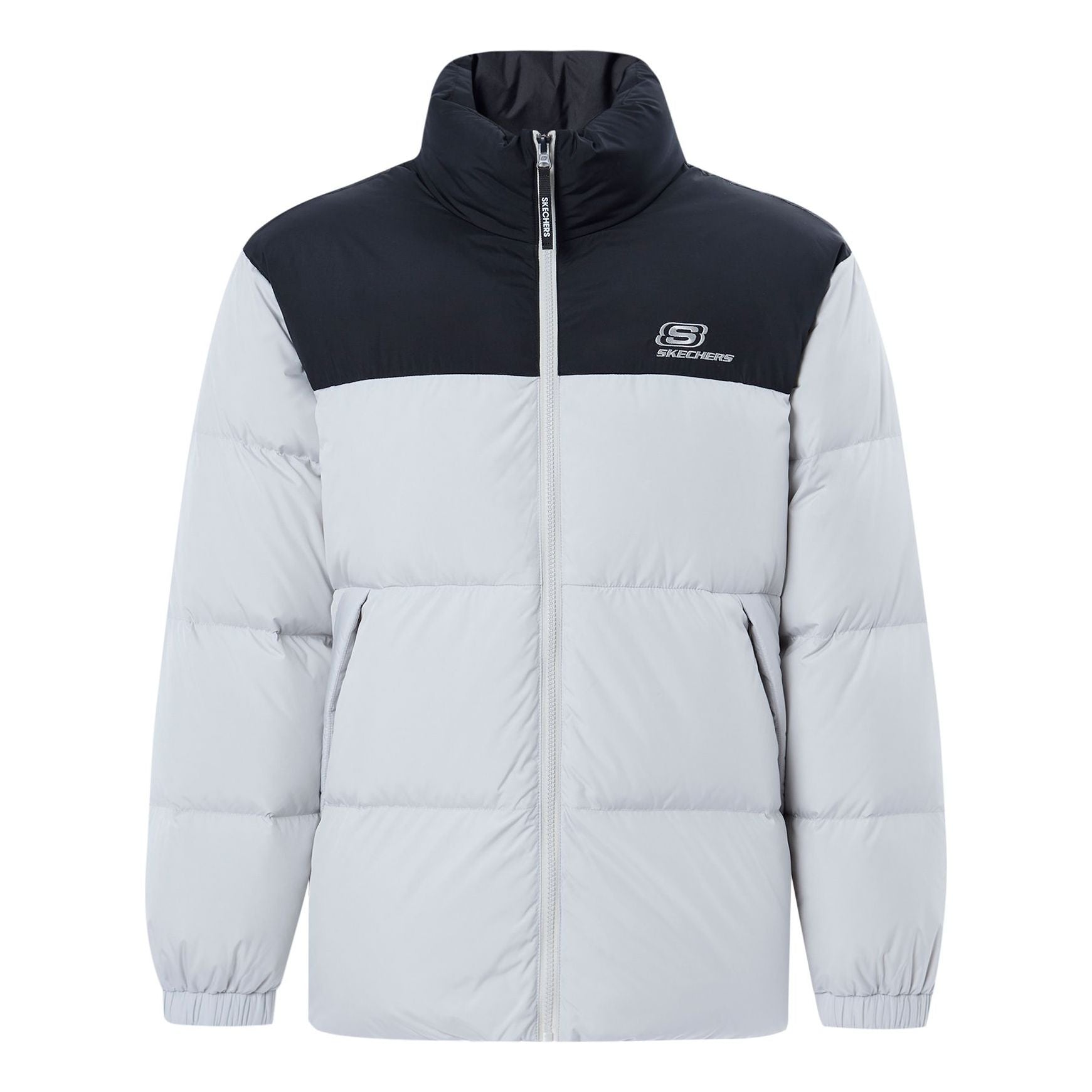Skechers Casual Down Jacket 'Grey Black' L423U106-00MV