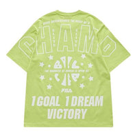 FILA FUSION Back Alphabet Printing Basketball Short Sleeve Couple Style Green T11U125104F-LG