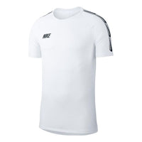 Nike Solid Color Breathable Round Neck Casual Sports Short Sleeve White BQ3771-100