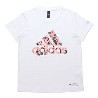 (WMNS) adidas China T-Shirt Asia Sizing 'White Pink' H58191