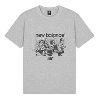 New Balance Athletics 90Asia Sizing 's Graphic T-Shirt 'Grey Black' AMT31503-AG