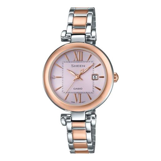 Casio Sheen Analog Watch 'Silver Rose Gold' SHS-4521SET-4A