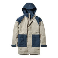 Men's THE NORTH FACE Outdoor Windproof Water Repellent mid-length Jacket Beige NF0A497H-PG2