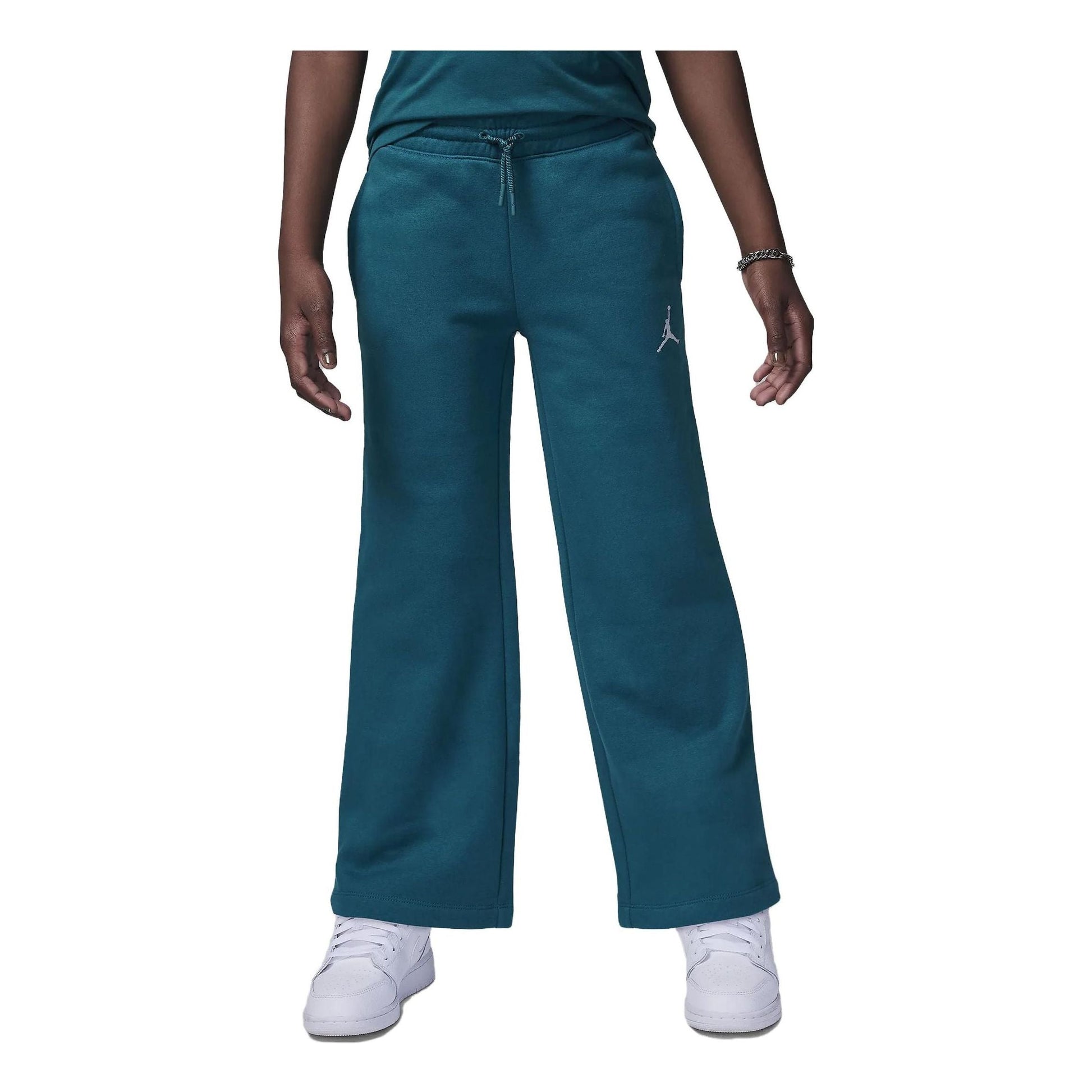 (GS) Air Jordan Icon Play Open Pants 'Green' 45C392-U9C