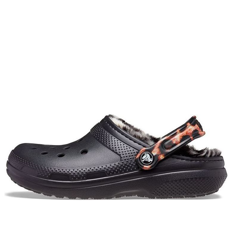 Crocs Classic Lined Animal Remix Clog 'Black & Multi' 207842-0ZR
