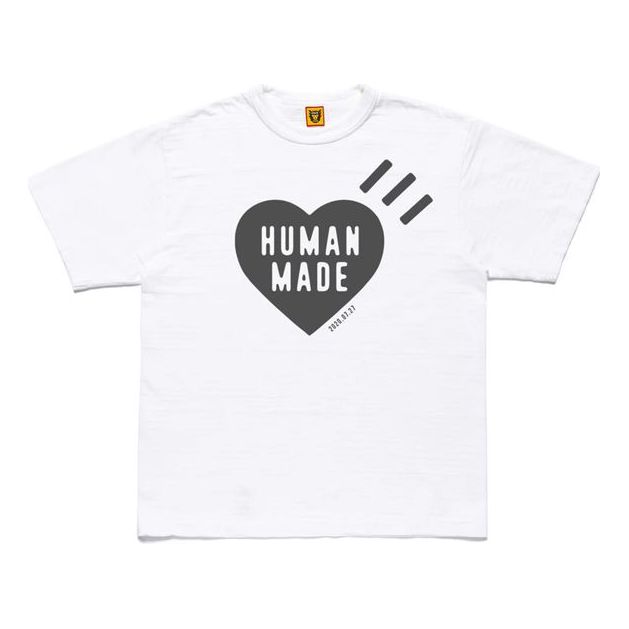 HUMAN MADE LOGO Short Sleeve Unisex White HM20TE0727