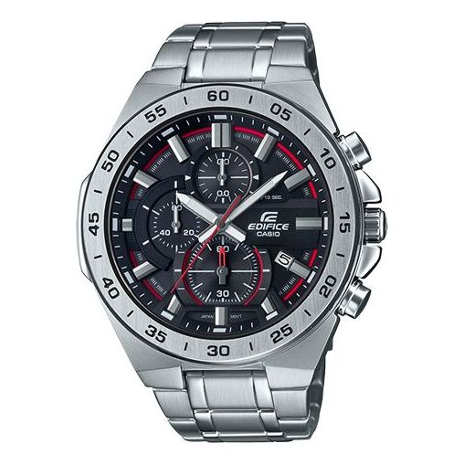 CASIO EDIFICE Stainless Steel Strap Black Dial Mens Black Analog EFR-564D-1A