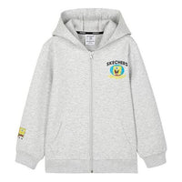 (GS) Skechers x SpongeBob SquarePants Hooded Jacket 'Grey Yellow' L122B034-01KY