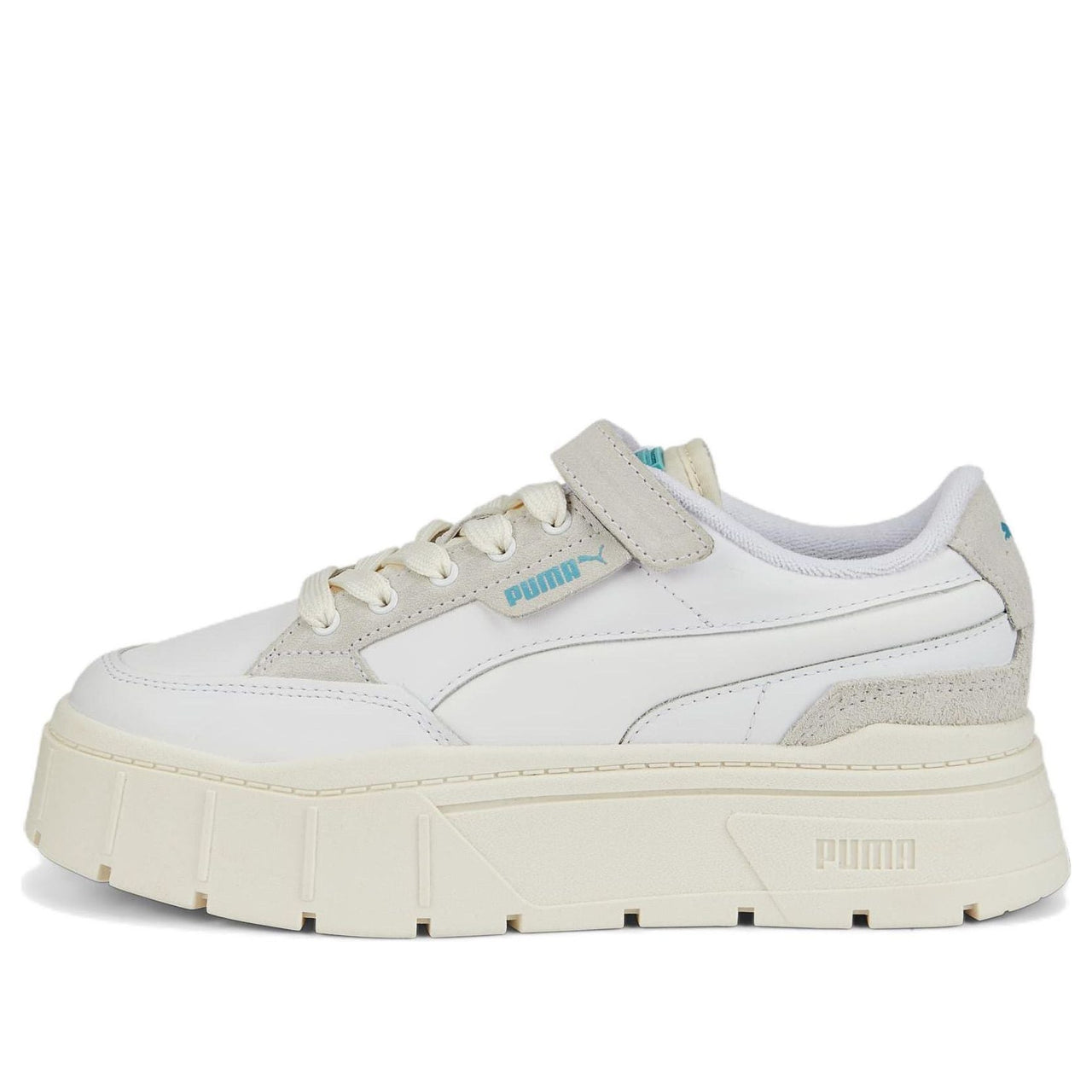 (WMNS) PUMA Maze Stacked Padded 'White Gray' 387225-01