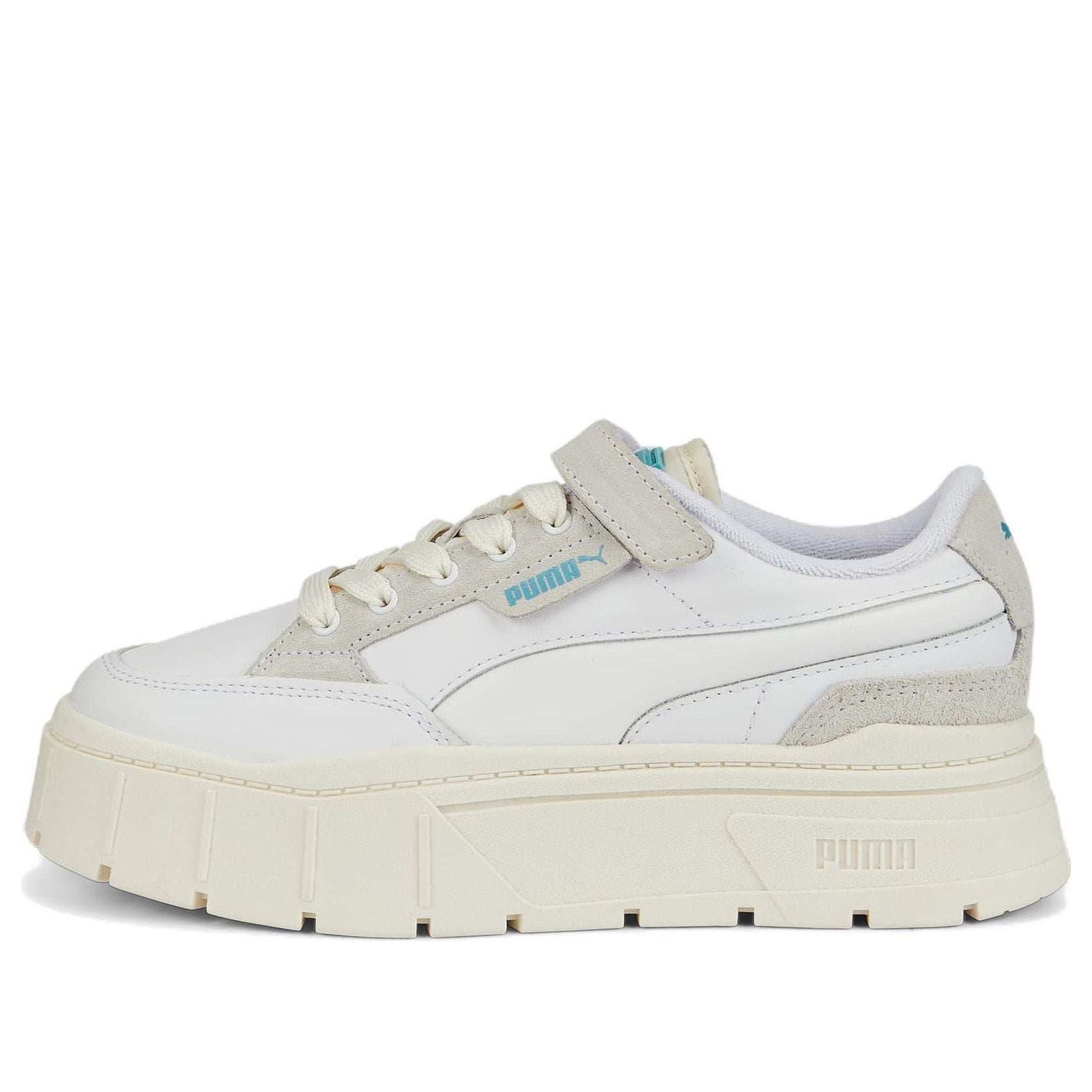 (WMNS) PUMA Maze Stacked Padded 'White Gray' 387225-01