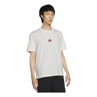 Nike As M Nrg Acg Ss Solid Color Chest Pattern Printing Round Neck Short Sleeve White DQ1816-121