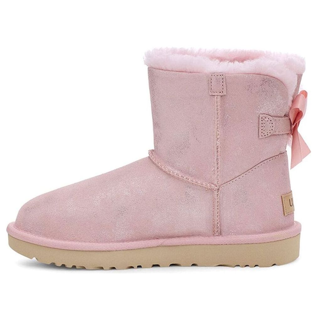 (WMNS) UGG Mini Bailey Bow II Shimmer Pink 1112533-PCD