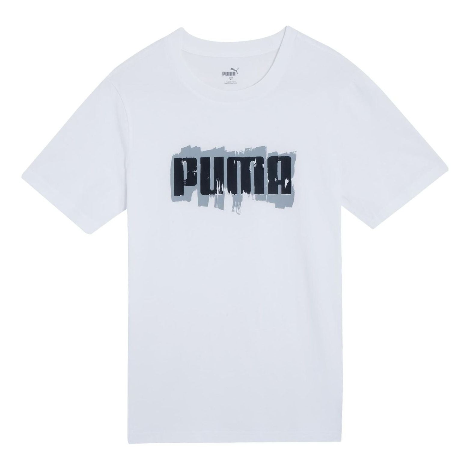 PUMA Logo Wording T-shirt 'White' 676696-02
