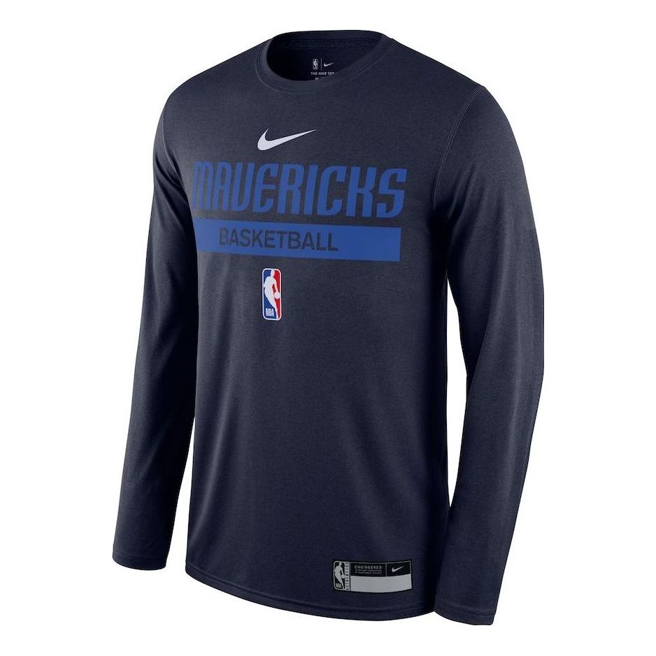 Nike x NBA Dallas Mavericks Practice Long Sleeve T-Shirt 'Blue' DR6513-419