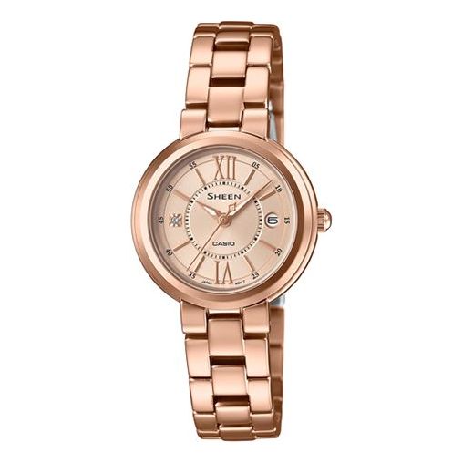 Casio Sheen x Swarovski Analog Watch 'Rose Gold' SHE-4528PG-9AUPR
