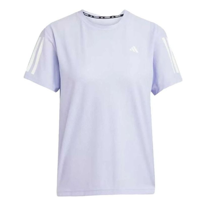 (WMNS) adidas Own The Run T-Shirt Asia Sizing 'Violet Tone' JD6435