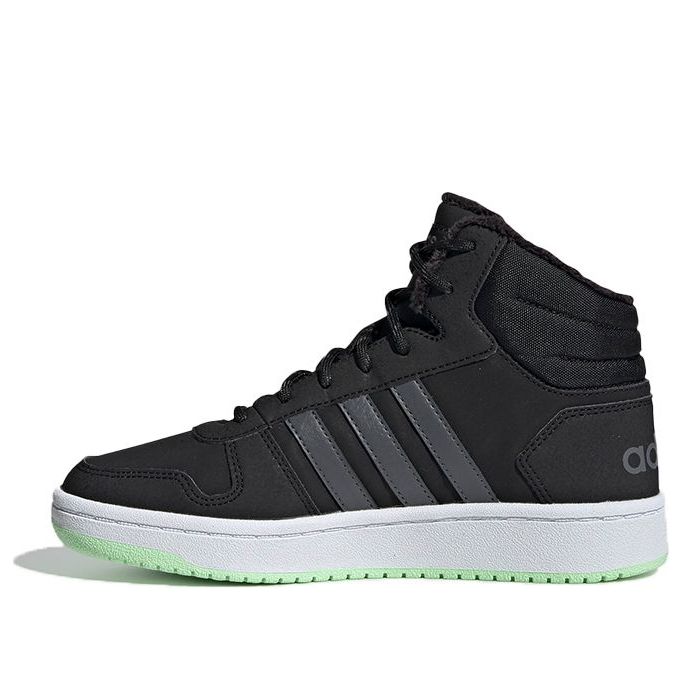 (GS) adidas Hoops 2.0 Mid Shoes 'Black Grey' EE6704