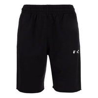 Off-White SS22 Logo Sports Shorts Ordinary Version Black OMCI006C99FLE0071001