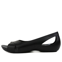 (WMNS) Crocs Serena Fashion Stylish Black Sandals 206106-001