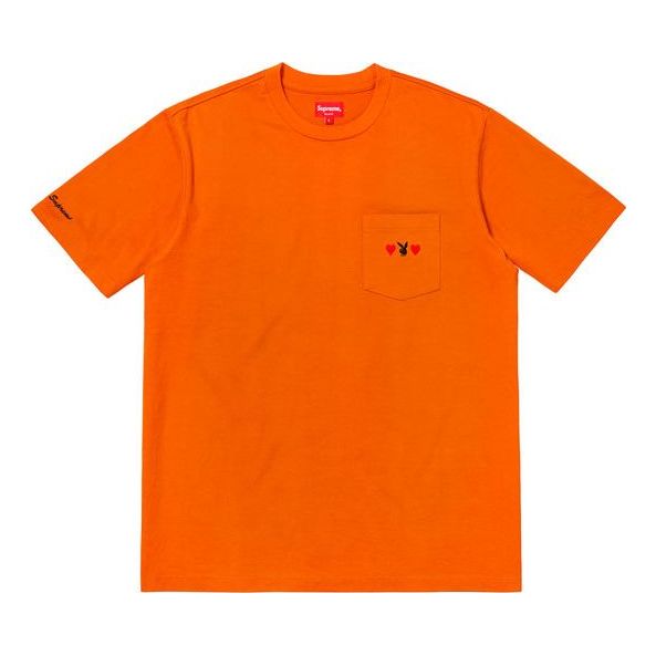 Supreme FW18 x Playboy Pocket Orange Tee SUP-FW18-637