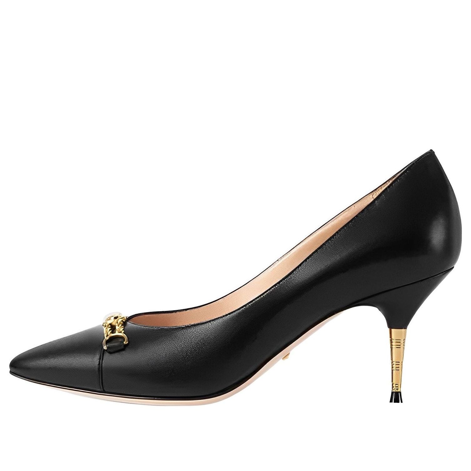 (WMNS) Gucci Leather Pumps 'Black' 674858-C9D00-1000