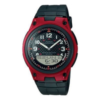 CASIO Waterproof BlackRed Analog/Digital Combo AW-80-4B2021