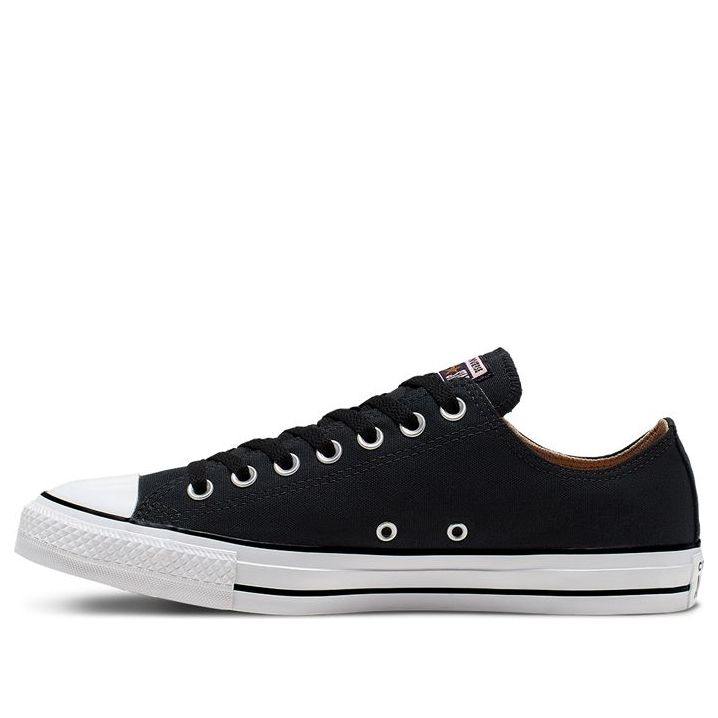 Converse Chuck Taylor All Star Canvas Wordmark Low Top 'Black White' 166234C