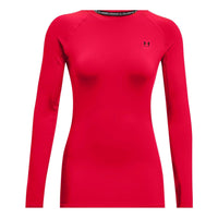 (WMNS) Under Armour ColdGear Authentics Crew Shirt 'Red' 1368701-600