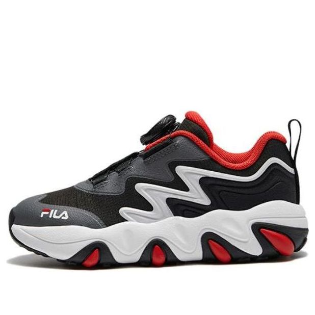 (PS) FILA Essential Casual Sneakers 'Black Grey Red' K14B342502PBC