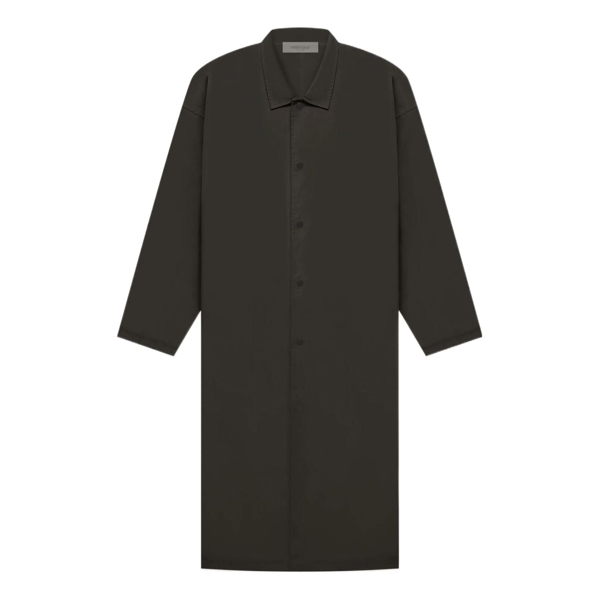 Fear of God Essentials FW22 Long Coat 'Off Black' FOG-FW22-852