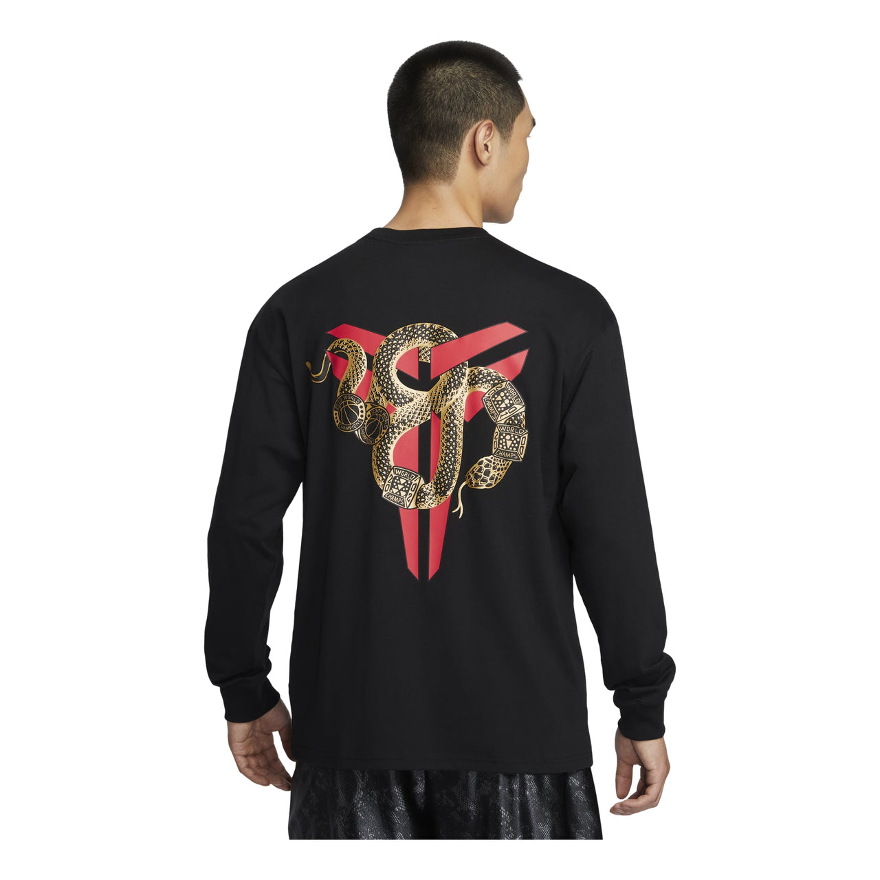 Nike Kobe Long-Sleeve T-Shirt Asia Sizing 'Year of Mamba Black' IB0242-010