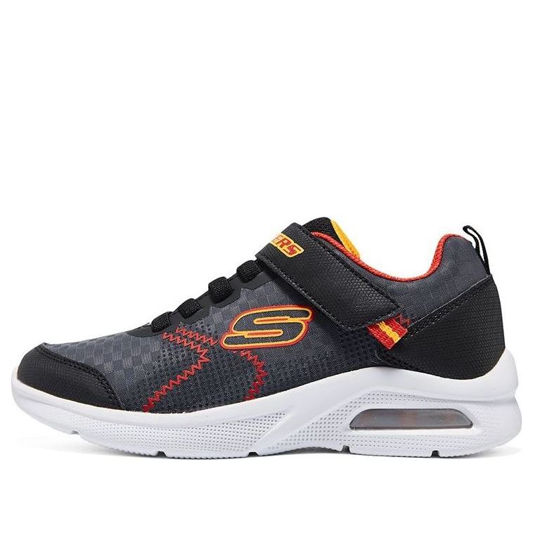 (GS) Skechers Microspec - Zovox Athletic Sneaker 'Black Grey Red' 403799L-CCBK