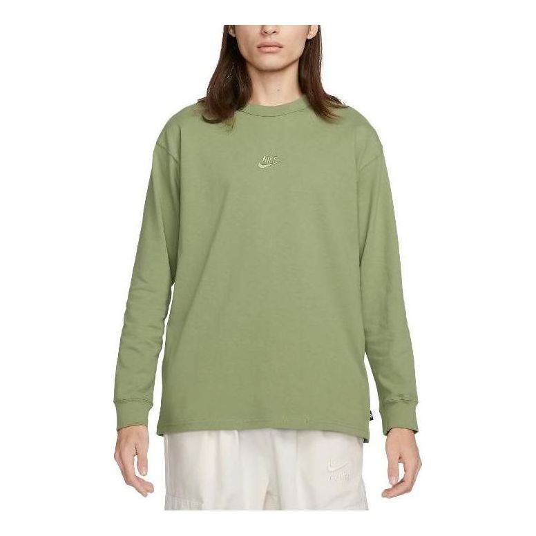 Nike Sportswear Premium Essentials Long-Sleeve T-Shirt 'Oil Green' DO7390-386