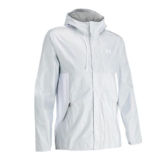 Men's Under Armour Cloudburst Shell Training Sports Jacket Gray 1350950-014