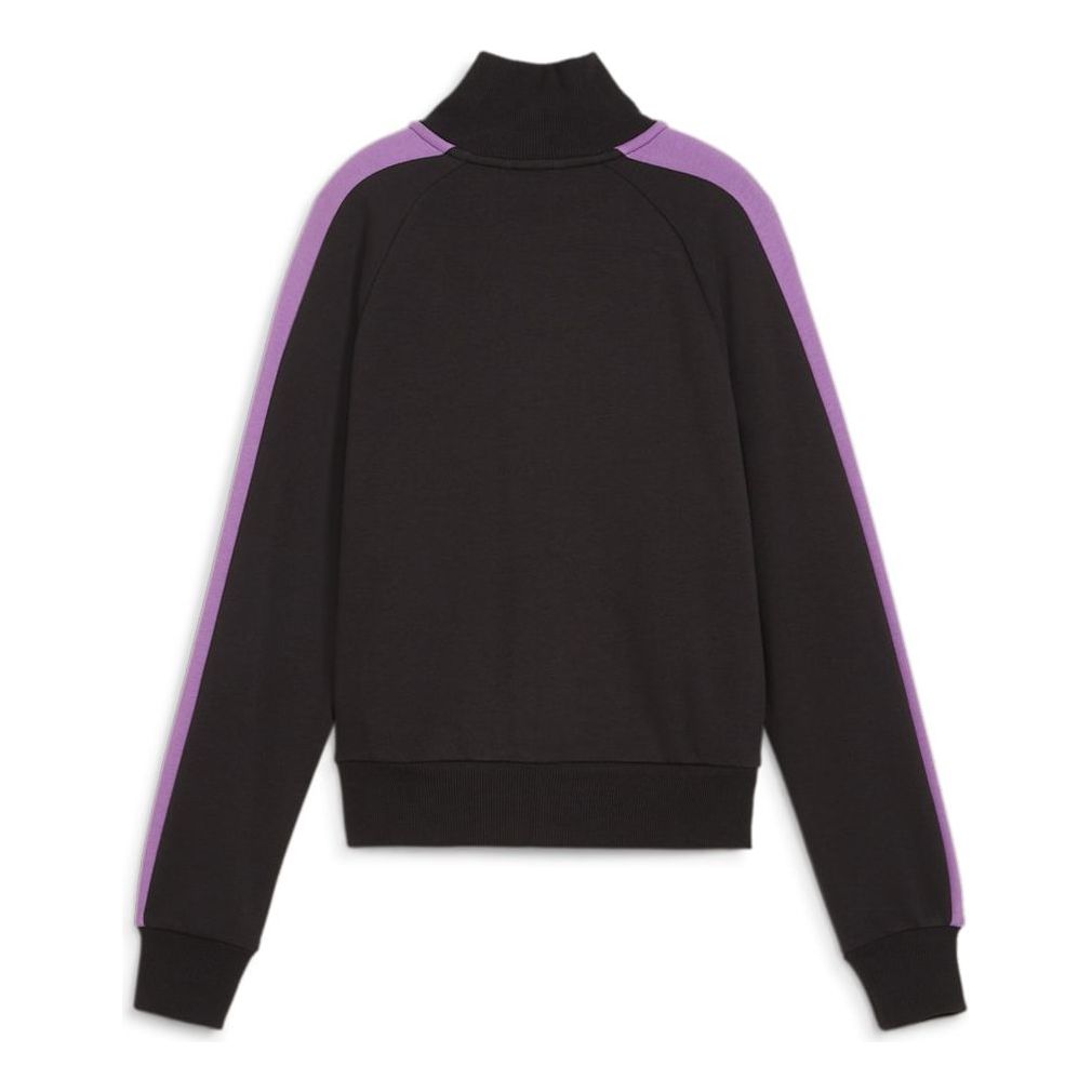 (WMNS) PUMA ICONIC T7 Track Jacket 'Black Purple' 625602-01