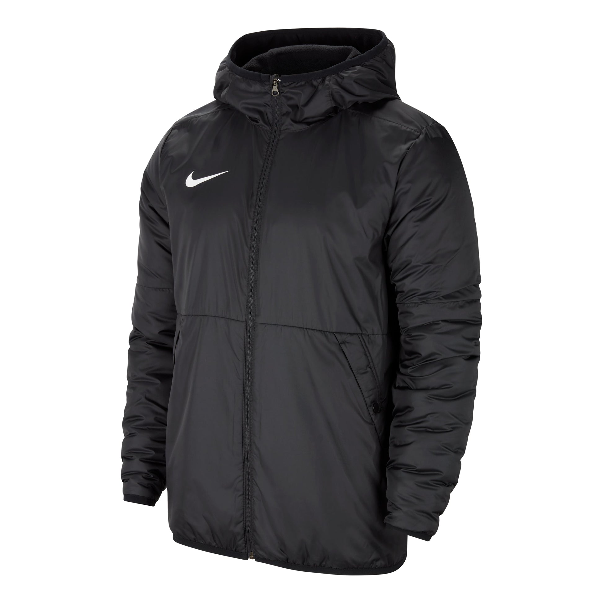 Men's Nike Solid Color Logo Casual Hooded Jacket Black CW6157-010