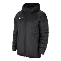 Men's Nike Solid Color Logo Casual Hooded Jacket Black CW6157-010