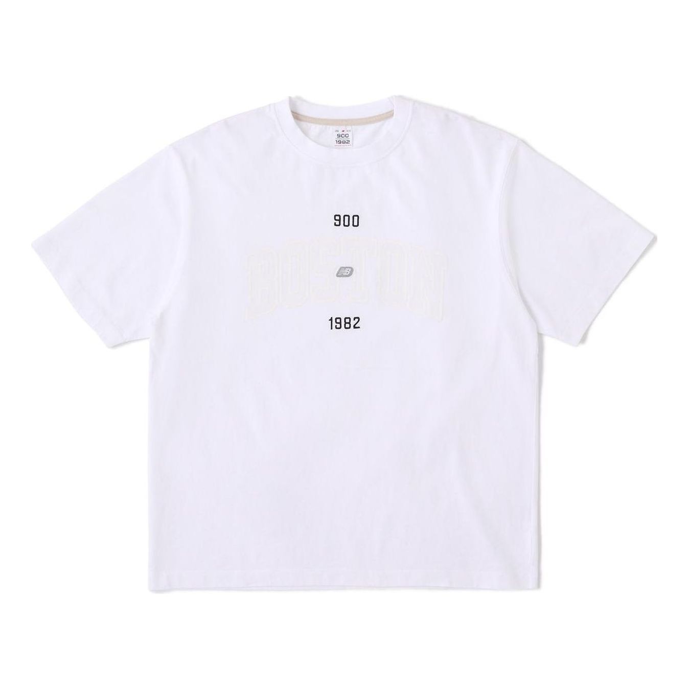 New Balance 900 Boston Logo Print T-shirt Asia Sizing 'White' AMT35149-WT