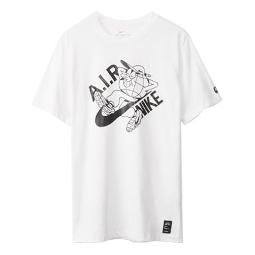 Nike Basketball Printing Short Sleeve White CK2831-100