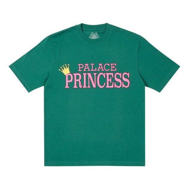 PALACE Princess Alphabet Pattern Short Sleeve Unisex Green P20TS166