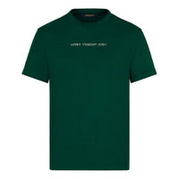 LOUIS VUITTON LV SS21 Crewneck 2054 Logo Short Sleeve For Men Green 1A8HMI