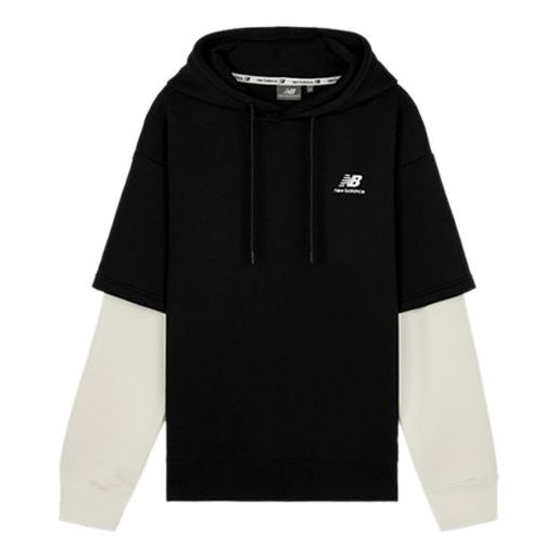 New Balance Colorblock Pullover Couple Style Black NCA3S523-BK
