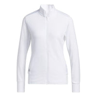 (WMNS) adidas Textured Full-Zip Jacket Asia Sizing 'White' HA3400