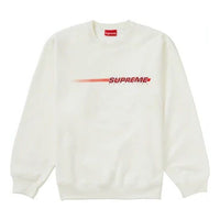 Supreme Precision Crewneck 'White Red' SUP-SS21-838